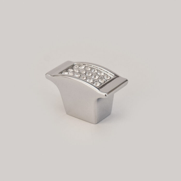 buton mobila crom