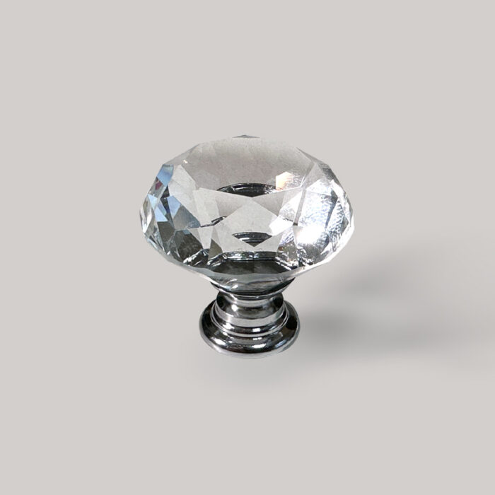 buton mobila cristal alb