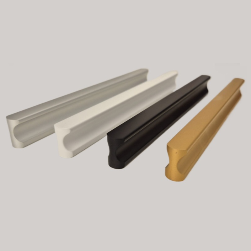 Maner mobila stamp - 800mm, negru mat